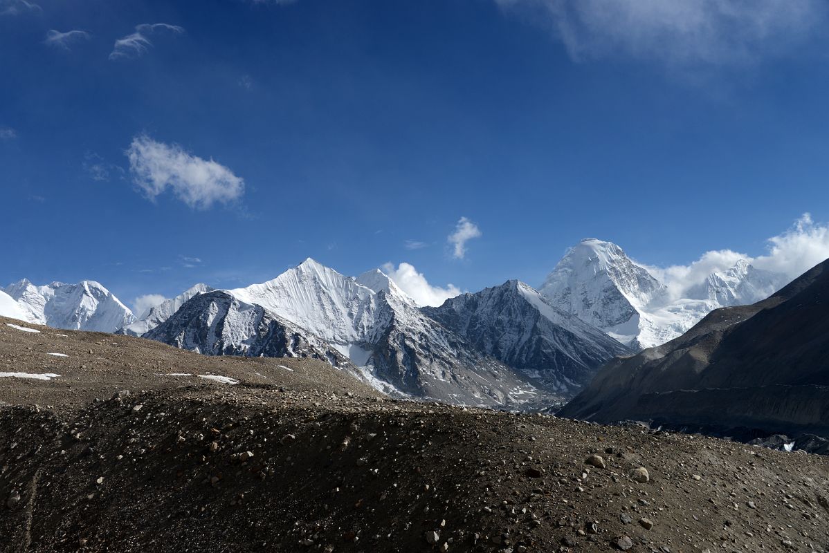 14 Nuptse, Guangming Peak, Lingtren, Pumori From The Trail Up The East Rongbuk Valley To Mount Everest North Face Intermediate Camp In Tibet